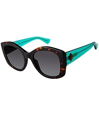 Kurt Geiger London Shoreditch KGL1008 Large 53mm Tortoise Framed Oval Sunglasses