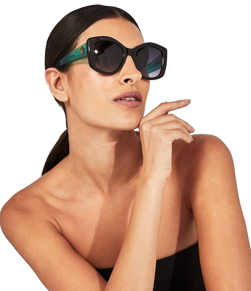 Kurt Geiger London Shoreditch KGL1008 Large 53mm Tortoise Framed Oval Sunglasses