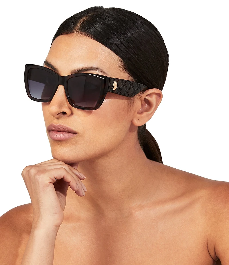 Kurt Geiger London Women's KGL1010 Kensington 54mm Square Gradient Lens Sunglasses