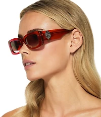 Kurt Geiger London Women's KGL1016 52mm Rectangle Sunglasses