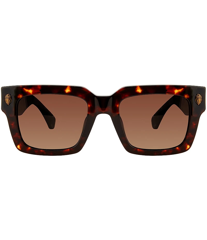 Kurt Geiger London Women's KGL1019 58mm Polarized Havana Square Sunglasses