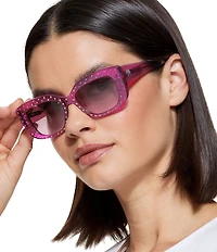 Kurt Geiger London Women's KGL1021 52mm Rectangle Sunglasses