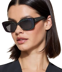 Kurt Geiger London Women's KGL1021 52mm Rectangle Sunglasses