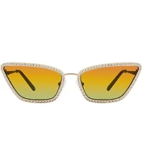 Kurt Geiger London Women's KGL1022 58mm Cat Eye Statement Sunglasses
