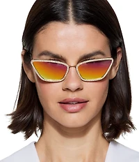 Kurt Geiger London Women's KGL1022 58mm Cat Eye Statement Sunglasses