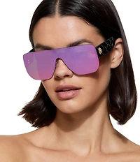 Kurt Geiger London Women's KGL1026 99mm Statement Shield Sunglasses