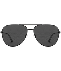 Kurt Geiger London Women's KGL1027 65mm Aviator Logo Lens Sunglasses