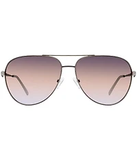 Kurt Geiger London Women's KGL1027 65mm Aviator Sunglasses