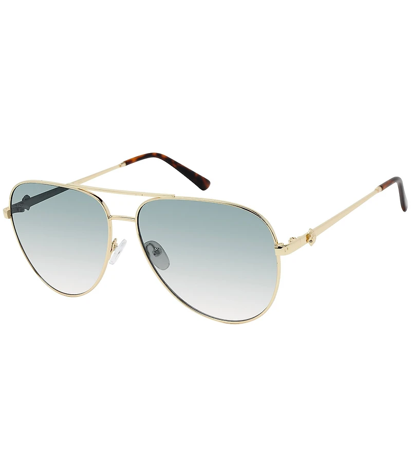 Kurt Geiger London Women's KGL1027 65mm Aviator Sunglasses