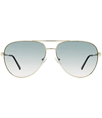 Kurt Geiger London Women's KGL1027 65mm Aviator Sunglasses