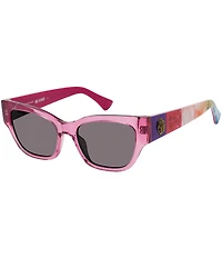 Kurt Geiger London Women's KGL1030 53mm Colorblock Cat Eye Sunglasses