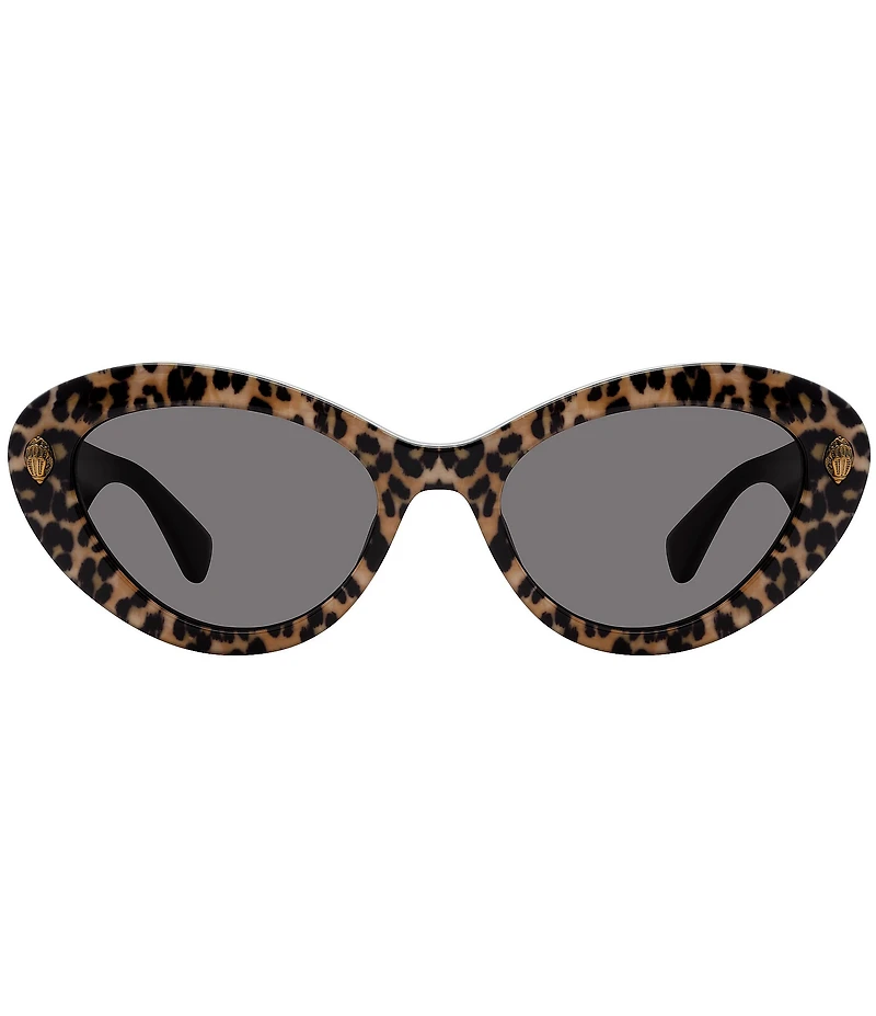 Kurt Geiger London Women's KGL1031Leopard Print 52mm Cat Eye Sunglasses