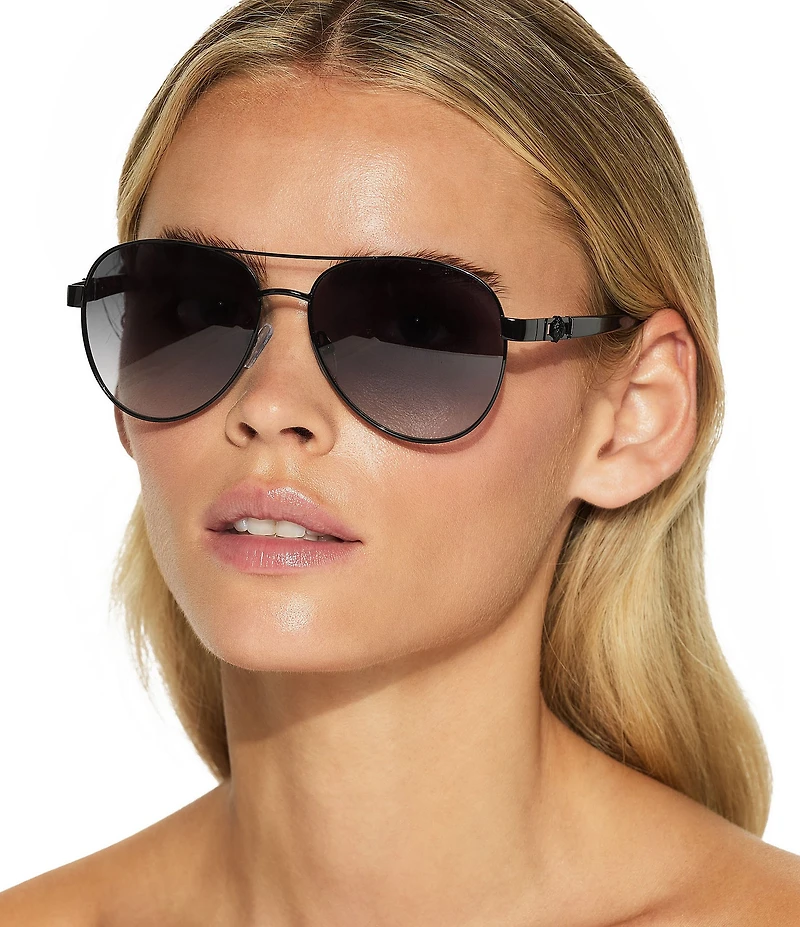 Kurt Geiger London Women's KGL1036 57mm Aviator Sunglasses