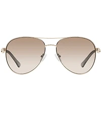 Kurt Geiger London Women's KGL1036 57mm Aviator Sunglasses