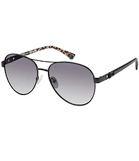 Kurt Geiger London Women's KGL1036 57mm Aviator Sunglasses