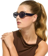 Kurt Geiger London Women's KGL1037 54mm Cat Eye Sunglasses