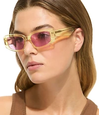 Kurt Geiger London Women's KGL1038 54mm Rectangle Sunglasses