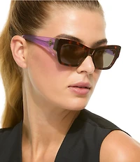 Kurt Geiger London Women's KGL1040 53mm Rectangle Sunglasses