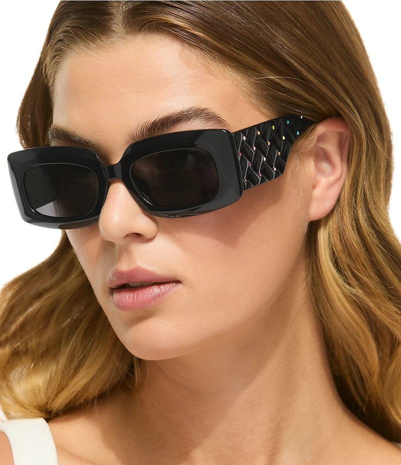 Kurt Geiger London Women's KGL1043 53mm Rectangle Sunglasses