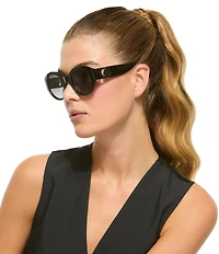 Kurt Geiger London Women's KGL1044 51mm Oval Sunglasses