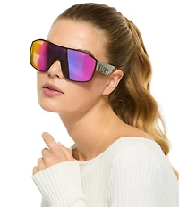 Kurt Geiger London Women's KGL1046 99mm Mirrored Shield Sunglasses