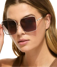 Kurt Geiger London Women's KGL1047 61mm Square Sunglasses