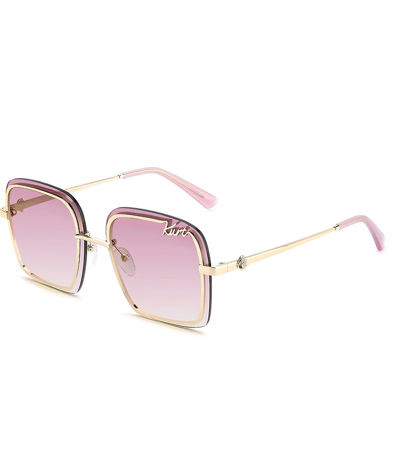 Kurt Geiger London Women's KGL1059 61mm Square Sunglasses