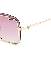 Kurt Geiger London Women's KGL1059 61mm Square Sunglasses
