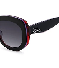 Kurt Geiger London Women's KGL1061 52mm Retro Round Sunglasses