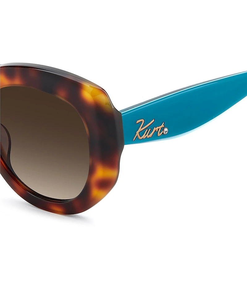 Kurt Geiger London Women's KGL1061 52mm Retro Round Sunglasses