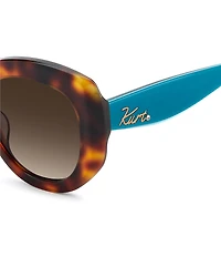 Kurt Geiger London Women's KGL1061 52mm Retro Round Sunglasses