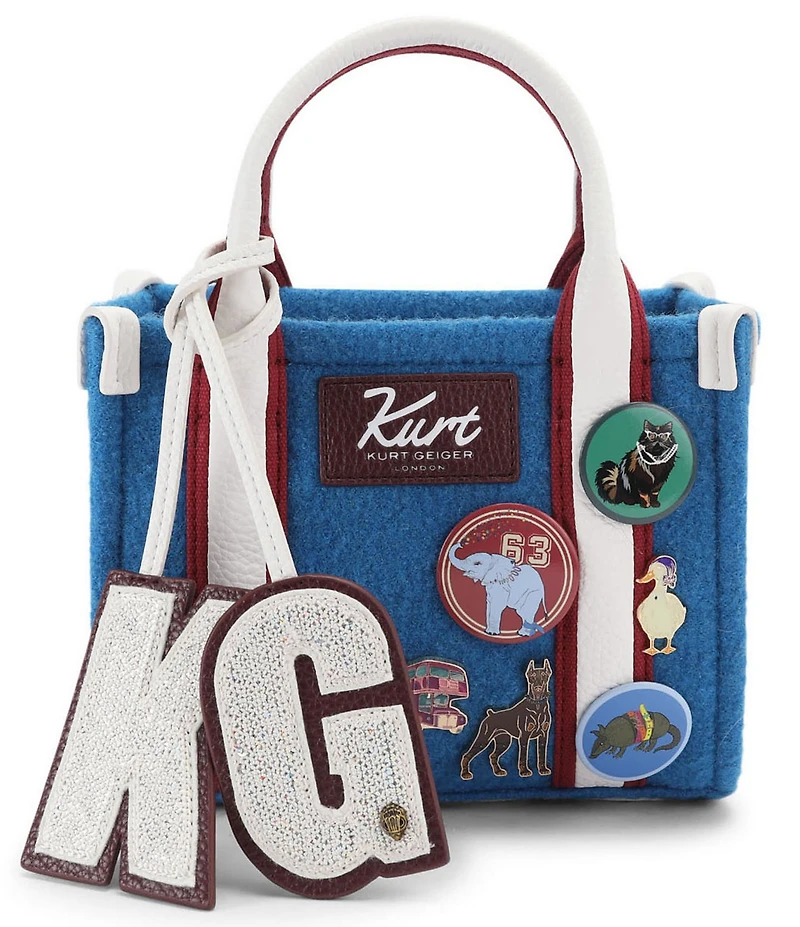Kurt Geiger London XS Southbank Animal Patches & Button Tote Bag
