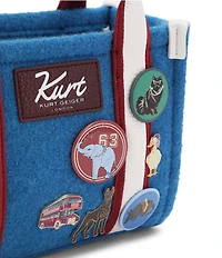 Kurt Geiger London XS Southbank Animal Patches & Button Tote Bag