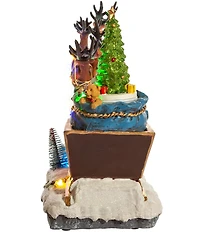 Kurt S. Adler Battery-Operated LED Musical Santa and Sleigh Table Piece