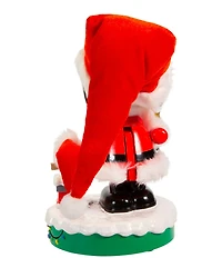 Kurt S. Adler Battery-Operated Musical Santa Snoopy Nutcracker, 10#double;