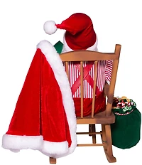 Kurt S. Adler 11#double; KSA Kringle Claus Sitting In Chair Santa