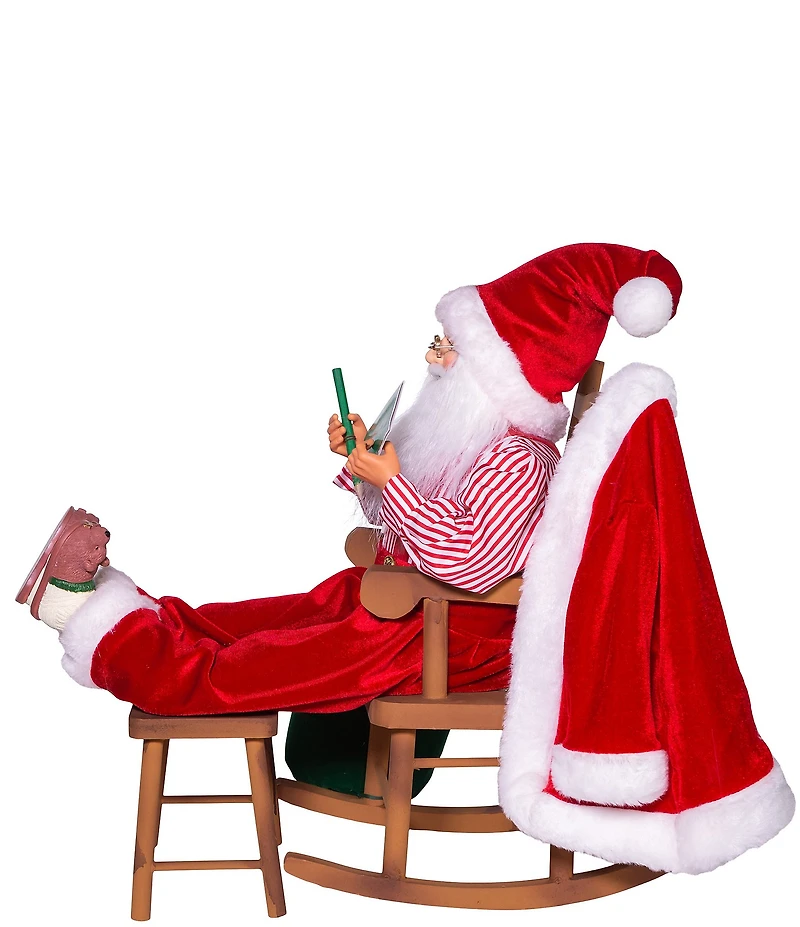 Kurt S. Adler 11#double; KSA Kringle Claus Sitting In Chair Santa