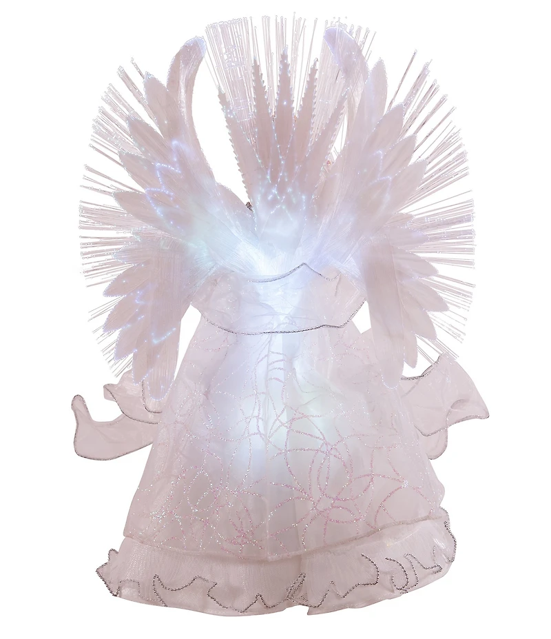 Kurt S. Adler Multi Fiberoptic Angel Tree Topper, 14#double;