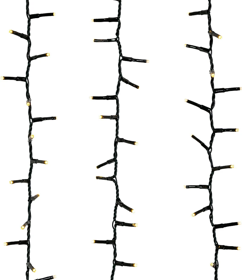 Kurt S. Adler 148' 1,800L Warm White LED Multifunction Rice Lights With Green Wire On Spool
