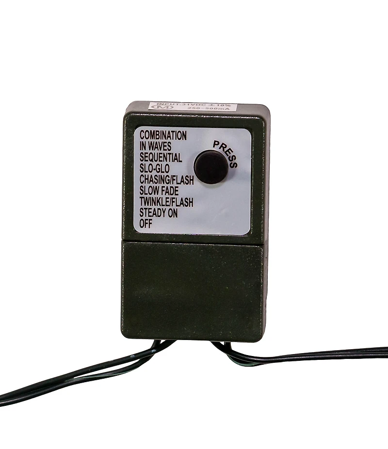 Kurt S. Adler 148' 1,800L Warm White LED Multifunction Rice Lights With Green Wire On Spool