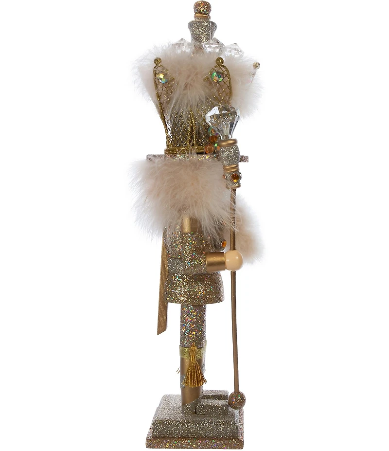 Kurt S. Adler 16#double; Hollywood Nutcrackers™ Platinum And Gold Glittered Nutcracker