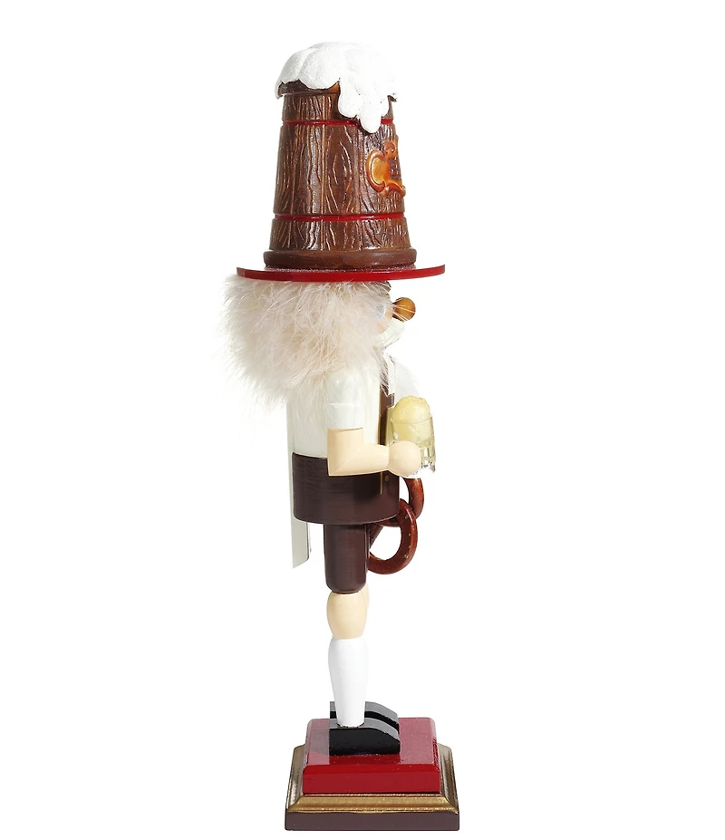 Kurt S. Adler 17.5#double; Beer & Pretzel Hollywood Nutcracker Figurine