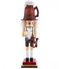 Kurt S. Adler 17.5#double; Beer & Pretzel Hollywood Nutcracker Figurine