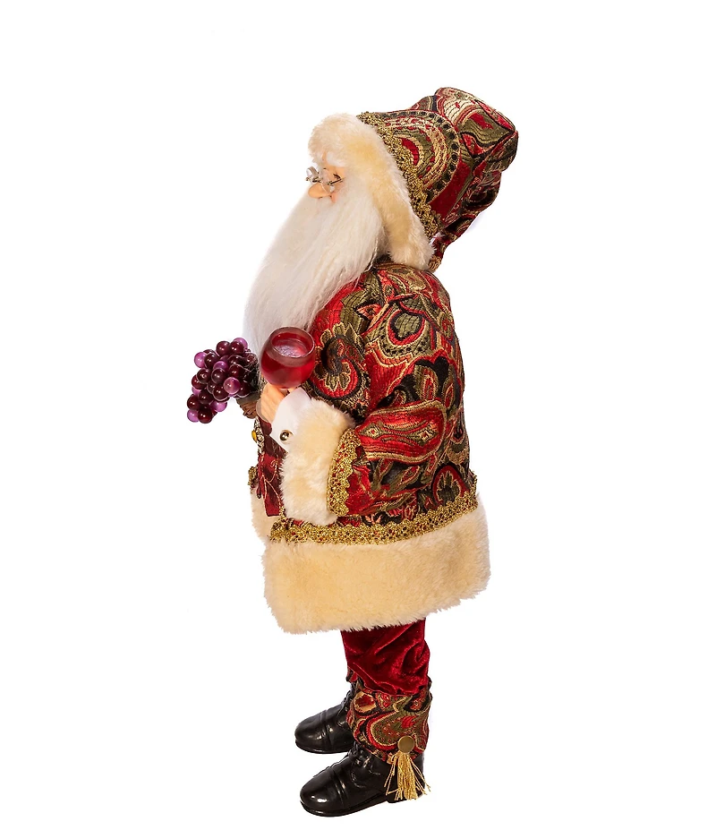 Kurt S. Adler Kringle Klaus Wine Santa Figurine, 18#double;