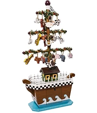 Kurt S. Adler 21-Inch Wooden Noah's Ark Tabletop Piece Decor