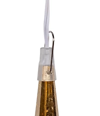 Kurt S. Adler 24#double; 4-Light Warm White LED Gold Crackle Moravian Star