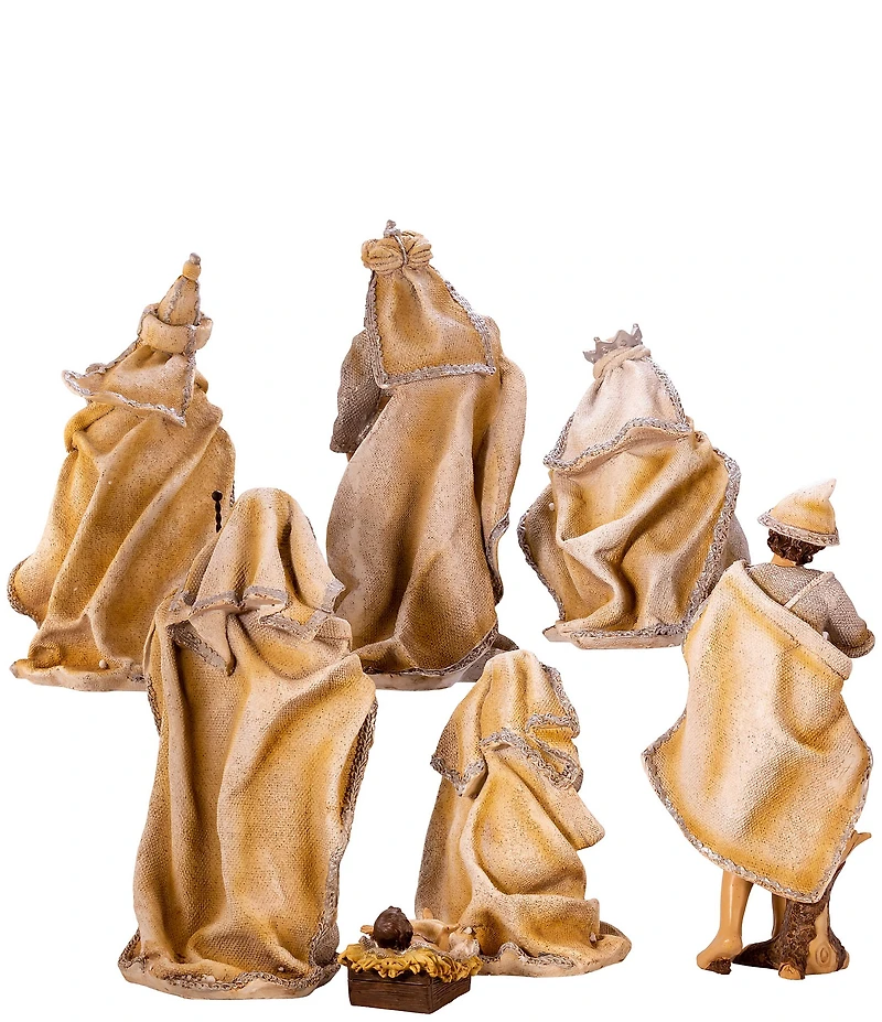 Kurt S. Adler Resin Table Piece 7-Piece Nativity Set