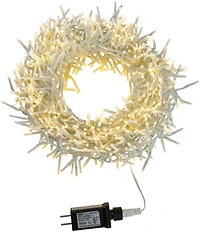 Kurt S. Adler 32.8-ft. 1000-Light Cluster Garland with Warm White LED Lights