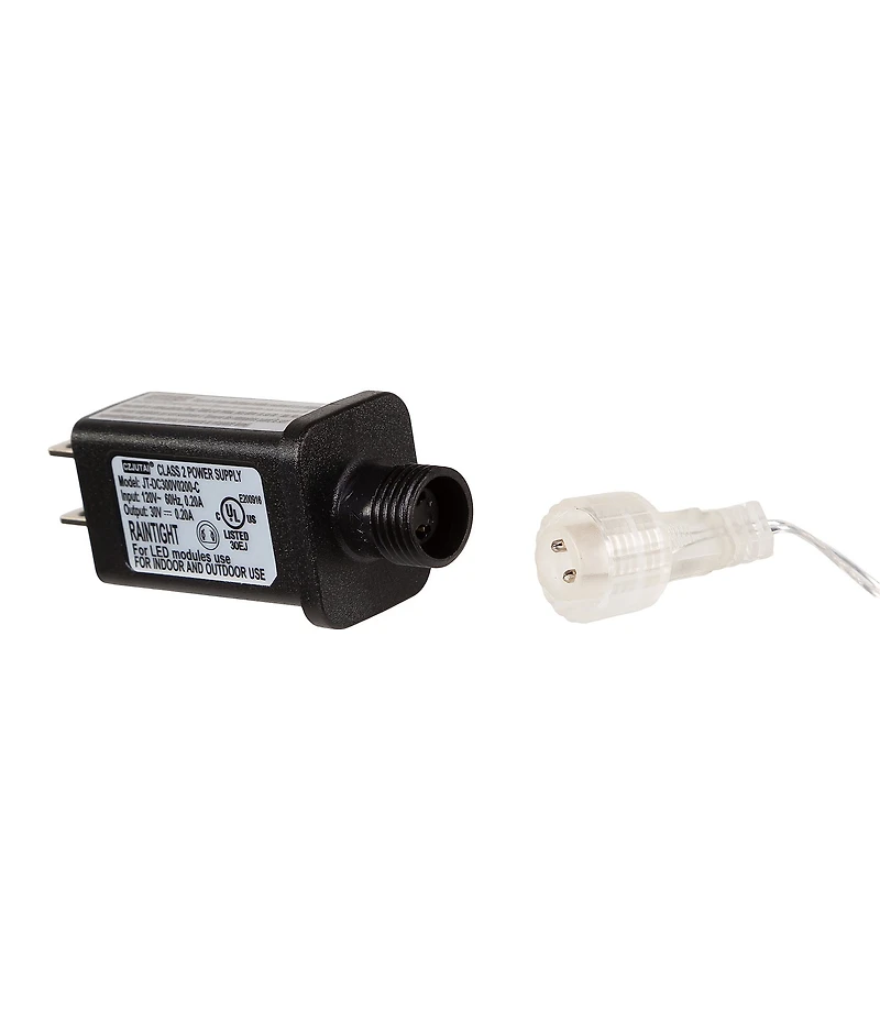 Kurt S. Adler 33' 1,000L Classic White 3MM LED Multifunction Cluster Garland With Clear Wire