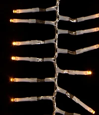 Kurt S. Adler 33' 1,000L Classic White 3MM LED Multifunction Cluster Garland With Clear Wire